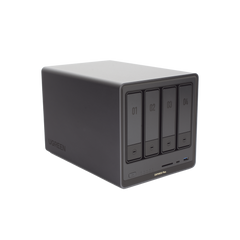 NAS UGREEN NASync DXP4800 Plus / Procesador Intel Pentium Gold 8505 5 Núcleos / 4 Bahías SATA + 2 M.2 NVMe PCIe 4.0 / 8GB DDR5 Expandible a 64GB / 10GbE + 2.5GbE / USB 3.2 Gen 2 Tipo C / HDMI 4K / Sistema Almacenamiento Conectado Red