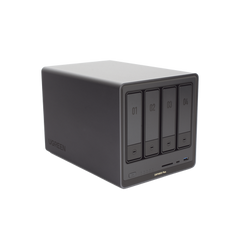 NAS UGREEN NASync DXP4800 Plus / Procesador Intel Pentium Gold 8505 5 Núcleos / 4 Bahías SATA + 2 M.2 NVMe PCIe 4.0 / 8GB DDR5 Expandible a 64GB / 10GbE + 2.5GbE / USB 3.2 Gen 2 Tipo C / HDMI 4K / Sistema Almacenamiento Conectado Red