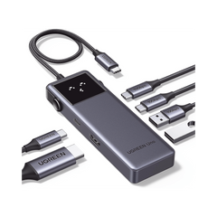 HUB USB-C Uno USB-C To HDMI+2*USB 3.2 A+2*USB 3.2 C+PD Power Converter ABS