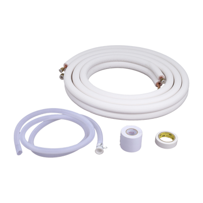 Kit de tubería / 1 / 4"  y 5 / 8 " / Capacidad para minisplit AUFIT / 2 a 3 Toneladas / Cinta aislante / Accesorios / Longitud de 4 metros