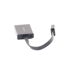 Adaptador HDMI a VGA / Resolución 1080P / Audio 3.5mm / Con Puerto Micro USB para Alimentación / Plug & Play / No Requiere Controlador / ABS / Flexible y Duradero