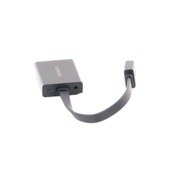 Adaptador HDMI a VGA / Resolución 1080P / Audio 3.5mm / Con Puerto Micro USB para Alimentación / Plug &  Play / No Requiere Controlador / ABS / Flexible y Duradero