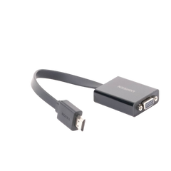 Adaptador HDMI a VGA / Resolución 1080P / Audio 3.5mm / Con Puerto Micro USB para Alimentación / Plug & Play / No Requiere Controlador / ABS / Flexible y Duradero