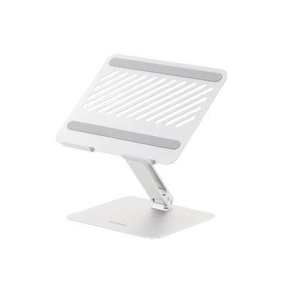 Soporte de Aluminio para Laptop | Ajustable 180° | Soporta Laptops de 10 a 17.3''| Capacidad de Carga 5Kg | Excelente Estabilidad | Diseño Para Alta Disipación de Calor | Altura y Angulo Ajustable | Plegable y Portátil.