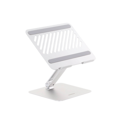 Soporte de Aluminio para Laptop | Ajustable 180° | Soporta Laptops de 10 a 17.3''| Capacidad de Carga 5Kg | Excelente Estabilidad | Diseño Para Alta Disipación de Calor | Altura y Angulo Ajustable | Plegable y Portátil.