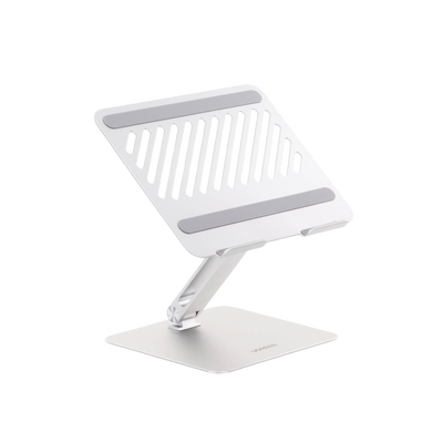 Soporte de Aluminio para Laptop | Ajustable 180° | Soporta Laptops de 10 a 17.3''| Capacidad de Carga 5Kg | Excelente Estabilidad | Diseño Para Alta Disipación de Calor | Altura y Angulo Ajustable | Plegable y Portátil.