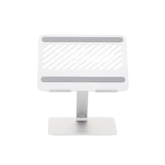 Soporte de Aluminio para Laptop | Ajustable 180° | Soporta Laptops de 10 a 17.3''| Capacidad de Carga 5Kg | Excelente Estabilidad | Diseño Para Alta Disipación de Calor | Altura y Angulo Ajustable | Plegable y Portátil.