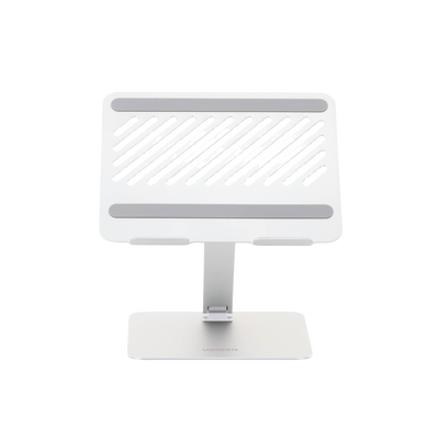 Soporte de Aluminio para Laptop | Ajustable 180° | Soporta Laptops de 10 a 17.3''| Capacidad de Carga 5Kg | Excelente Estabilidad | Diseño Para Alta Disipación de Calor | Altura y Angulo Ajustable | Plegable y Portátil.