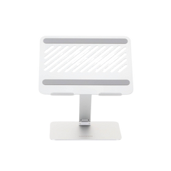 Soporte de Aluminio para Laptop | Ajustable 180° | Soporta Laptops de 10 a 17.3''| Capacidad de Carga 5Kg | Excelente Estabilidad | Diseño Para Alta Disipación de Calor | Altura y Angulo Ajustable | Plegable y Portátil.