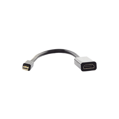 Convertidor Mini Display Port a HDMI / 4K@30Hz / Thunderbolt / Blindaje interno múltiple /  Carcasa ABS / Longitud de 25 cm