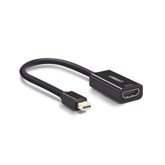Convertidor Mini Display Port a HDMI / 4K@30Hz / Thunderbolt / Blindaje Interno Múltiple / Carcasa ABS / Longitud de 25 cm (9.84 pulgadas)