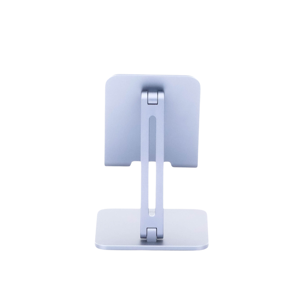 Soporte de Aluminio para IPad & Tablet | Plegable |Angulo Ajustable de 180° y 270° | Base Antideslizante | Protección  de Silicona | Amplia Compatibilidad con dispositivos de 7.9'' a 12.9'' | Aluminio Solido | Color Gris