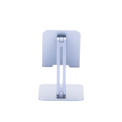 Soporte de Aluminio para IPad & Tablet | Plegable |Angulo Ajustable de 180° y 270° | Base Antideslizante | Protección  de Silicona | Amplia Compatibilidad con dispositivos de 7.9'' a 12.9'' | Aluminio Solido | Color Gris