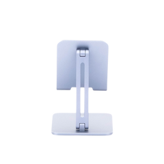 Soporte de Aluminio para IPad & Tablet | Plegable |Angulo Ajustable de 180° y 270° | Base Antideslizante | Protección  de Silicona | Amplia Compatibilidad con dispositivos de 7.9'' a 12.9'' | Aluminio Solido | Color Gris