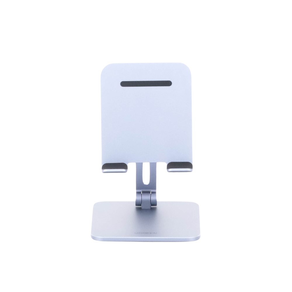 Soporte de Aluminio para IPad & Tablet | Plegable |Angulo Ajustable de 180° y 270° | Base Antideslizante | Protección  de Silicona | Amplia Compatibilidad con dispositivos de 7.9'' a 12.9'' | Aluminio Solido | Color Gris