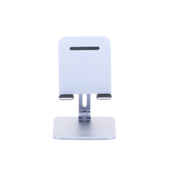Soporte de Aluminio para IPad & Tablet | Plegable |Angulo Ajustable de 180° y 270° | Base Antideslizante | Protección  de Silicona | Amplia Compatibilidad con dispositivos de 7.9'' a 12.9'' | Aluminio Solido | Color Gris