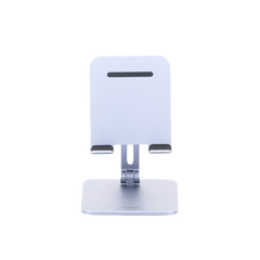 Soporte de Aluminio para IPad & Tablet | Plegable |Angulo Ajustable de 180° y 270° | Base Antideslizante | Protección  de Silicona | Amplia Compatibilidad con dispositivos de 7.9'' a 12.9'' | Aluminio Solido | Color Gris