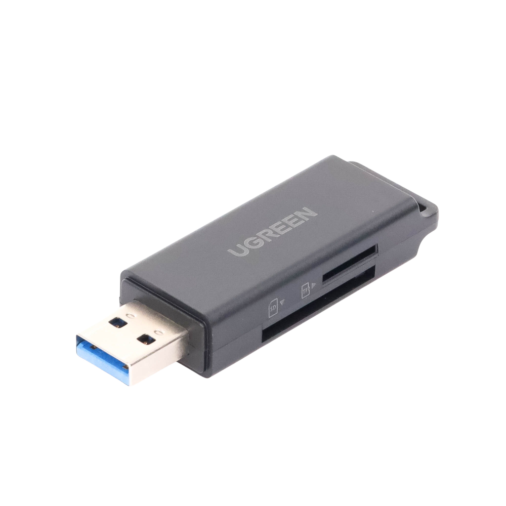 Lector de tarjetas SD portátil USB 3.0 de doble ranura / adaptador de tarjeta de memoria flash concentrador para TF SD Micro SD SDXC SDHC MMC RS-MMC Micro SDXC Micro SDHC UHS-I