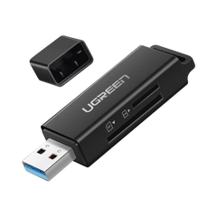 Lector de tarjetas SD portátil USB 3.0 de doble ranura / adaptador de tarjeta de memoria flash concentrador para TF SD Micro SD SDXC SDHC MMC RS-MMC Micro SDXC Micro SDHC UHS-I