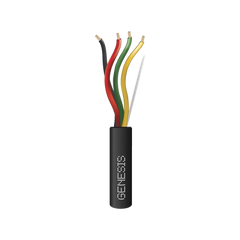Carrete de Cable de 305m / 4 x 14 AWG / Cable DIRECT BURIAL / Color Negro / Para uso en Intemperie / Uso en Aplicaciones en Sistemas de Detección de Incendio y Sistemas de Evacuación
