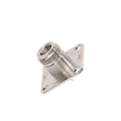 Conector N Hembra de Cambio Rápido / Wattmetro BIRD 43, 4304, 4 perforaciones a 18 mm, Níquel/ Plata/ Teflón.â€‹