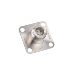 Conector N Hembra de Cambio Rápido / Wattmetro BIRD 43, 4304, 4 perforaciones a 18 mm, Níquel/ Plata/ Teflón.â€‹