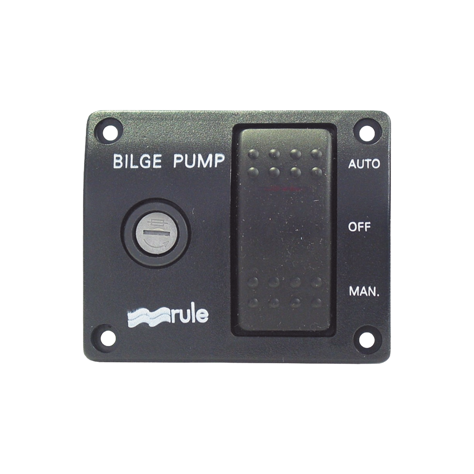 Switch de tres posiciones para control de bombas de achique.