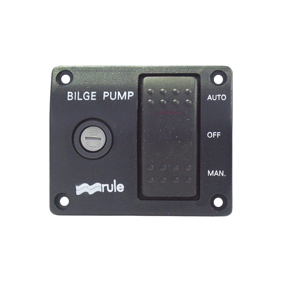 Switch de tres posiciones para control de bombas de achique.