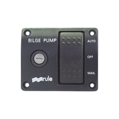 Switch de tres posiciones para control de bombas de achique.