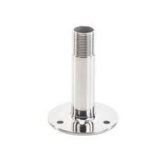 Montaje Recto de Acero Inoxidable / de 4 pulgadas de Alto y 3 de Base / Rosca 1-1/4
