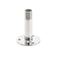 Montaje Recto de Acero Inoxidable / de 4 pulgadas de Alto y 3 de Base / Rosca 1-1/4