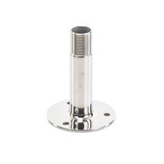 Montaje Recto de Acero Inoxidable / de 4 pulgadas de Alto y 3 de Base / Rosca 1-1/4