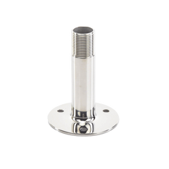 Montaje Recto de Acero Inoxidable / de 4 pulgadas de Alto y 3 de Base / Rosca 1-1/4