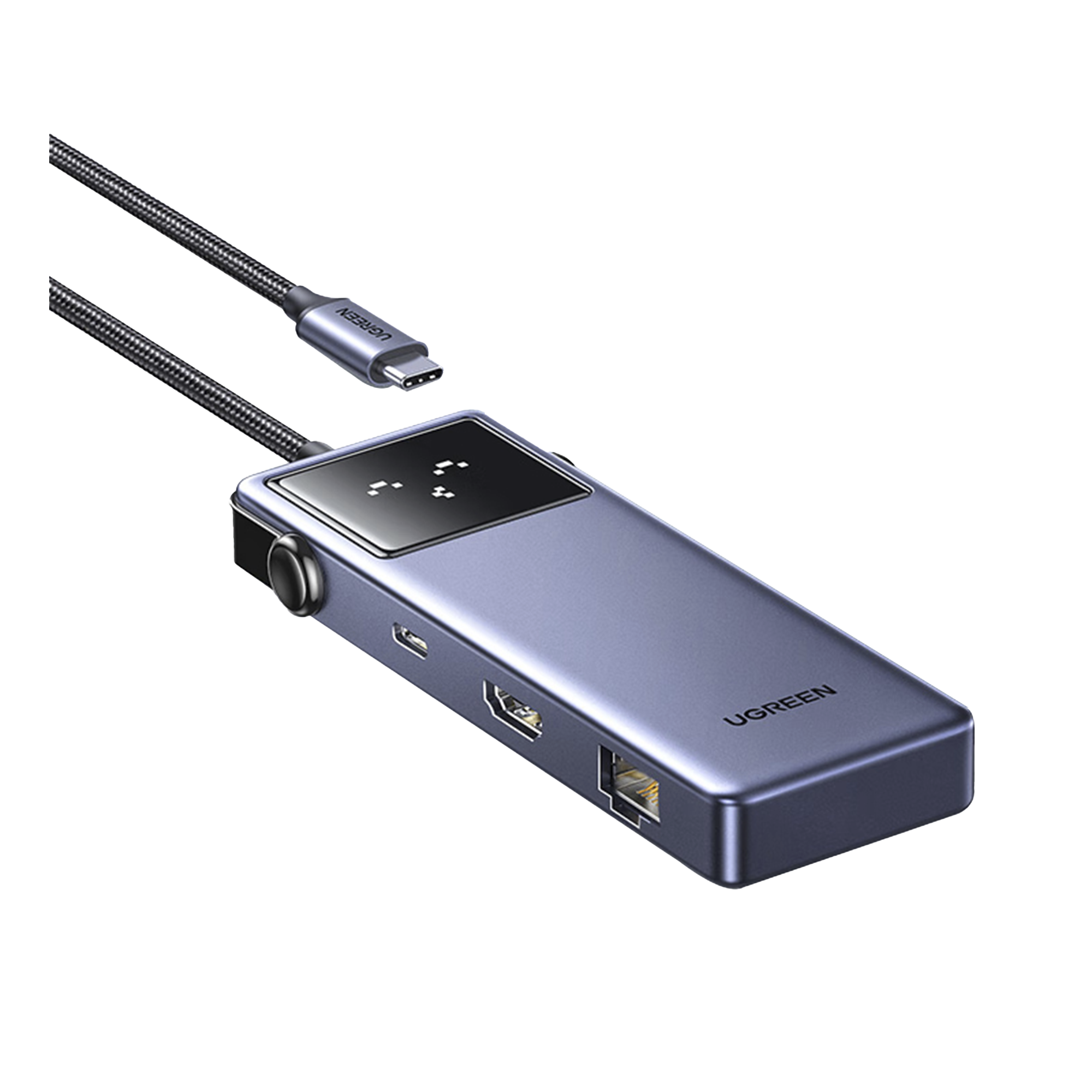 Hub USB-C 7 en 1 / USB-C a HDMI 4K 60Hz / 2x USB-A 3.0 + USB-C 3.0 + USB-A 2.0 / Gigabit Ethernet / PD 100W / Cable 20 cm (7.9 in)