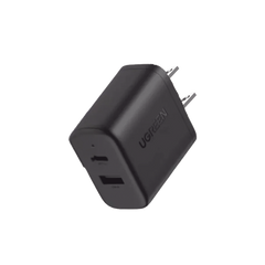 Cargador Rápido de 2 Puertos 20W Negro