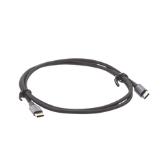 Cable USB-C a USB-C | 1 Metro | Transferencia de datos de 480 Mbps | Carga Rápida de hasta 60W | QC 4.0/3.0/2.0 | PD3.0 | FPC | AFC | Protección Integrada | Caja de Aluminio | Nylon Trenzado | Color Negro.