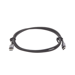 Cable USB-C a USB-C | 1 Metro | Transferencia de datos de 480 Mbps | Carga Rápida de hasta 60W | QC 4.0/3.0/2.0 | PD3.0 | FPC | AFC | Protección Integrada | Caja de Aluminio | Nylon Trenzado | Color Negro.