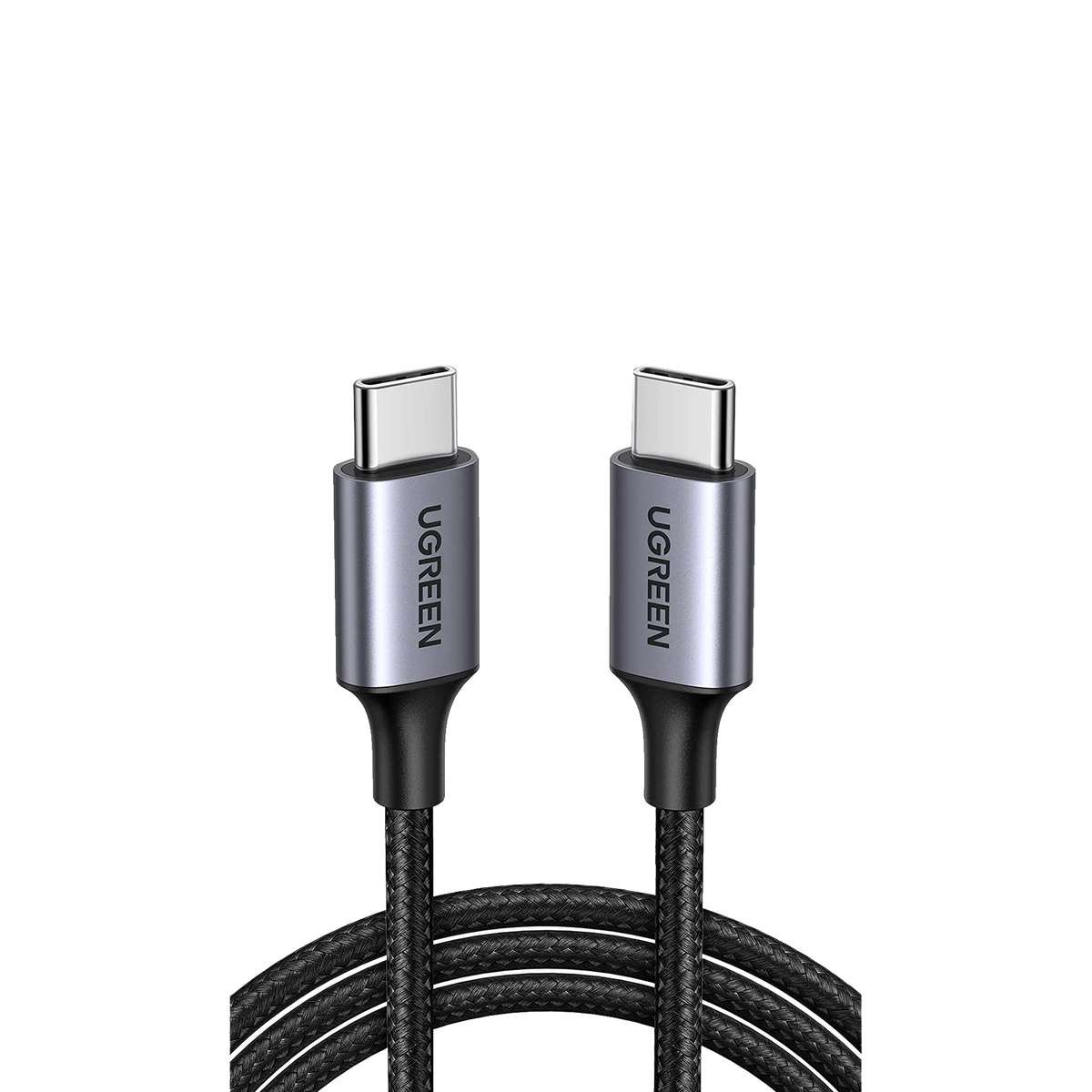 Cable USB-C a USB-C | 2 Metros (6.56 Pies) | Transferencia de Datos de 480 Mbps | Carga Rápida de Hasta 60W | QC 4.0/3.0/2.0 | PD3.0 | FPC | AFC | Protección Integrada | Caja de Aluminio | Nylon Trenzado | Color Negro