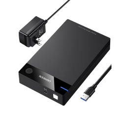 Carcasa de Disco Duro para  3.5" y  2.5" (Enclosure) | Con Cable USB 3.0 | Para HDD 3.5" / SSD 2.5" | SATA I/II/III | UASP | Hasta 16 TB | Compatible con Windows, Linux, Mac OS | No Requiere Controlador | Cable 1m | Incluye Adaptador d