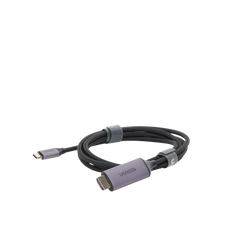 Cable USB-C 3.1 a HDMI 4K | 1.5 Metros (4.92 Pies) | Compatible con Thunderbolt 3 & 4 | Adaptador Tipo-C a HDMI | 4k@60Hz | Soporta Modo Espejo y Modo Extendido | Carcasa de Aluminio | Nylon Trenzado | Conector Niquelado | Blindaje Multicapa