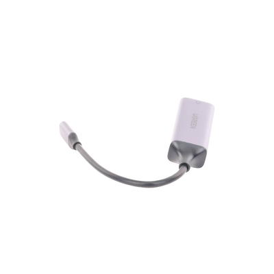 Adaptador de Red USB-C 3.1 (5 Gbps) a RJ45 | Thunderbolt 3 | Admite 10/100/1000 Mbps |  Chip Inteligente | Amplia Compatibilidad | Caja de Aluminio | Longitud del cable 10 cm.