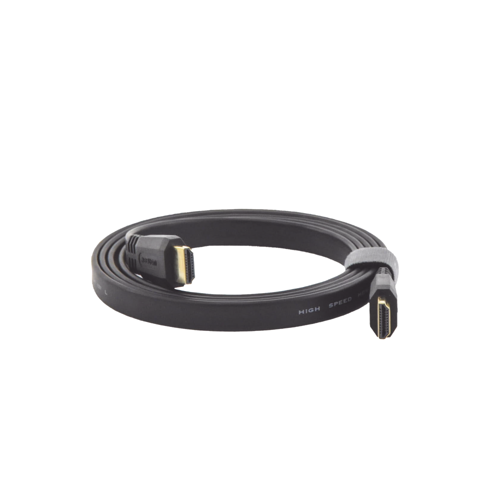 Cable HDMI 2.0 Plano de 1.5 Metros (4.92 Pies) / 4K@60Hz / HDR / 3D / HEC (Canal Ethernet HDMI) / ARC (Canal de Retorno de Audio / Color Profundo de 48 Bits / Audio de 32 Canales / HDCP / Audio Dolby True HD 7.1 / 18 Gbps / EstaÑado y Triple Blindaje / A