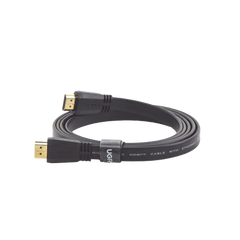 Cable HDMI 2.0 Plano de 1.5 m / 4K@60Hz / HDR / 3D / HEC (Canal Ethernet HDMI) / ARC (Canal de Retorno de Audio / Color Profundo de 48 bits / Audio de 32 canales / HDCP /Audio Dolby True HD 7.1 / 18 Gbps / Estañado y Triple Blindaje / Anti Interfer