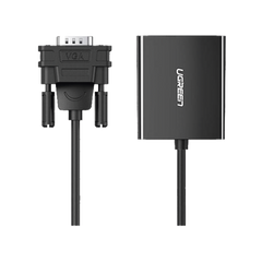 Entrada: VGA Macho / Salida: HDMI Hembra / Resolución de 1080P@60Hz / Puerto Estéreo de 3.5 mm / Plug and Play, Sin Controlador / Longitud del Cable 15 cm. / Incluye Cable de Alimentacion USB / Incluye Cable de Audio de 3.5mm.