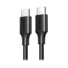 Cable USB-C a USB-C | 1 Metro | Carga Rápida de hasta 60W | Transferencia de datos de 480 Mbps | PD3.0 | QC 4.0/3.0/2.0 | FPC | AFC | Duradero y Flexible| Caja ABS | Cubierta de TPE | Color Negro.