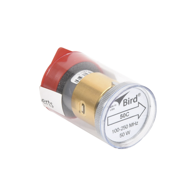 Elemento de 50 Watt en linea 7/8" para Wattmetro BIRD 43 en Rango de Frecuencia de 100 a 250 MHz.