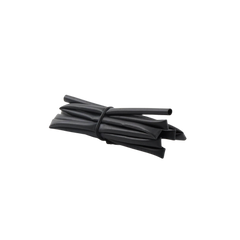 Tubo Termoencogible (Termofit) Negro de 1.2 m, 1/8" de Diámetro, Reduce de 2:1, Poliolefina.