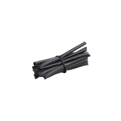 Tubo Termoencogible (Termofit) Negro de 1.2 m, 1/8" de Diámetro, Reduce de 2:1, Poliolefina.