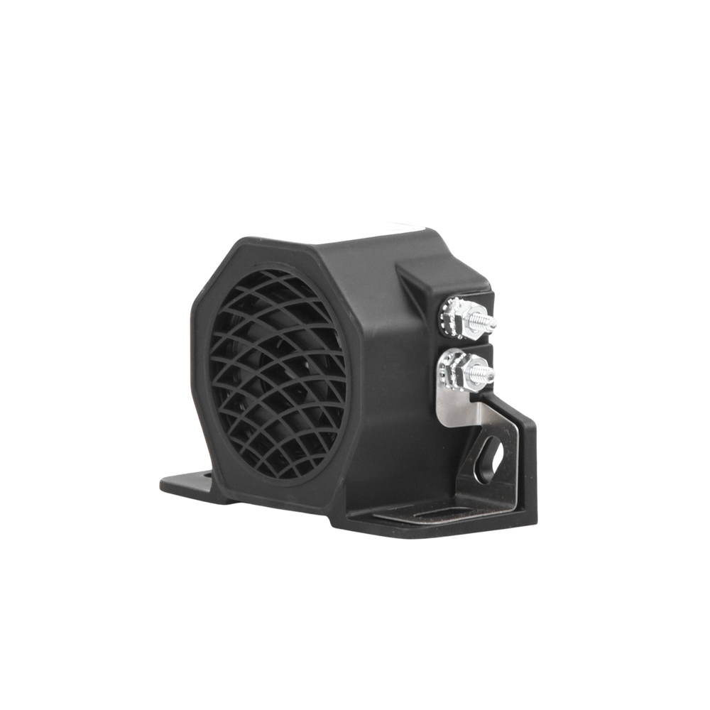 Alarma de reversa, 12-24 Vcc, 97 dBA