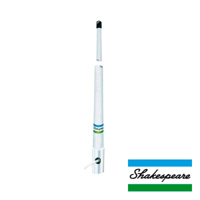 Antena Marina VHF de Fibra de Vidrio / Para Uso en Embarcaciones / Ganancia de 6 dB / 50 Watts / Base de Nylon